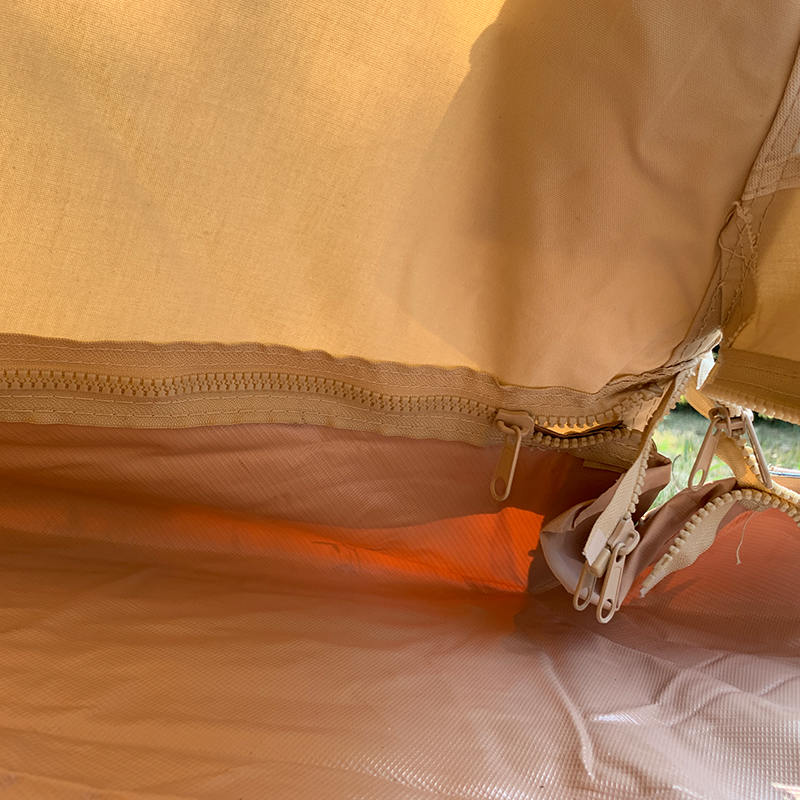 4미터 단극 Tipi 가족 캠핑 캔버스 텐트