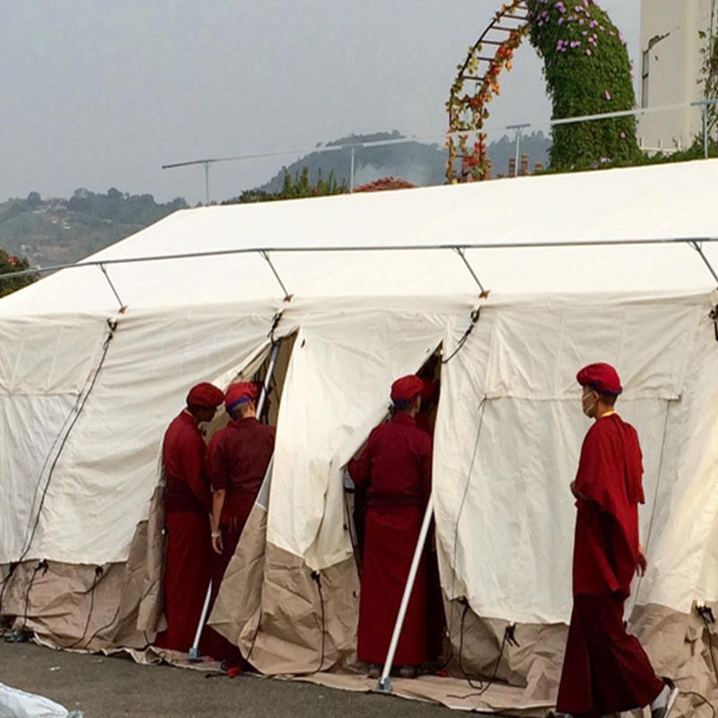 MSF/ICRC/IFRC 표준 45m² 학교, 사무실, 진료소에 사용되는 다목적 텐트 베이스 텐트