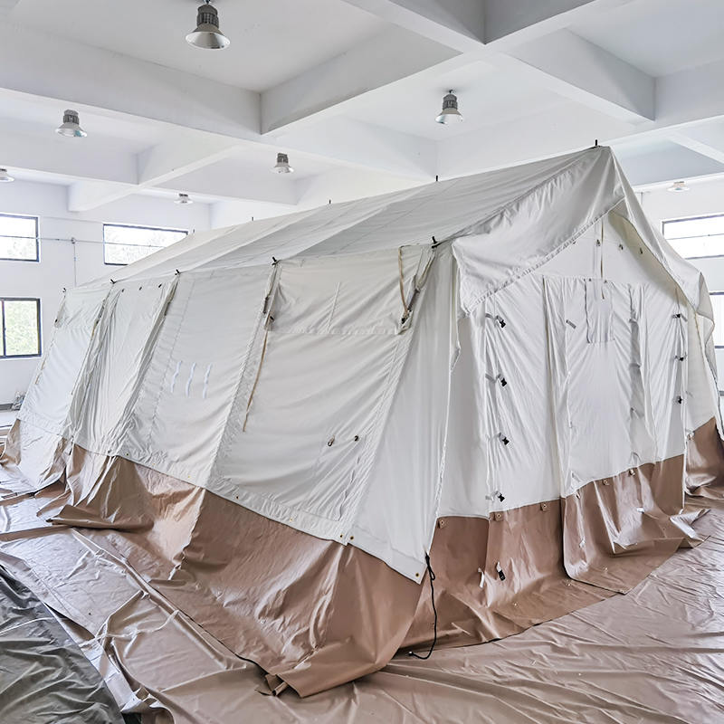 MSF/ICRC/IFRC 표준 45m² 학교, 사무실, 진료소에 사용되는 다목적 텐트 베이스 텐트