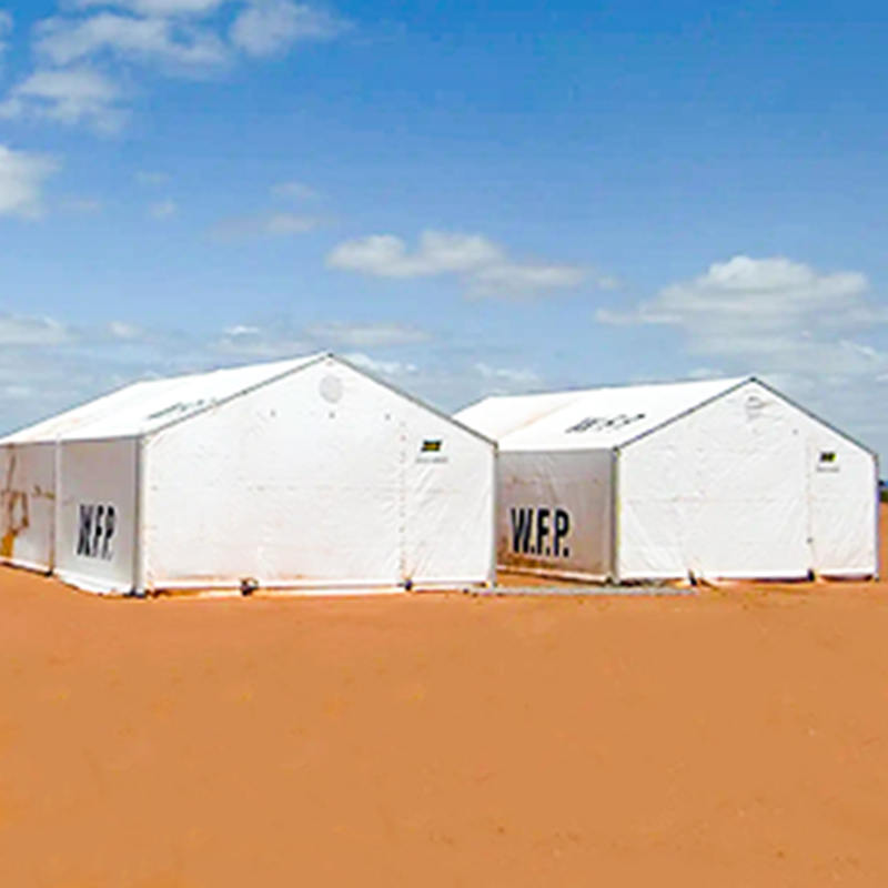 IFRC/ICRC/WFP/IOM 표준 6.5x8m 휴대용 텐트 모바일 저장 장치(MSU)
