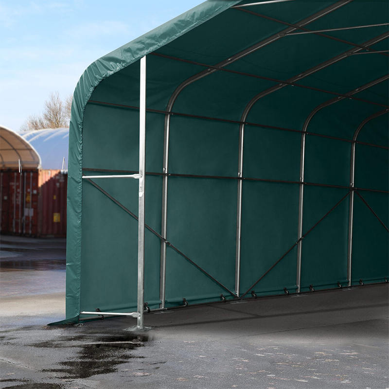 6X6 2.6m 측면 높이 완전히 아연 도금 강철 프레임 임시 창고 텐트 홀