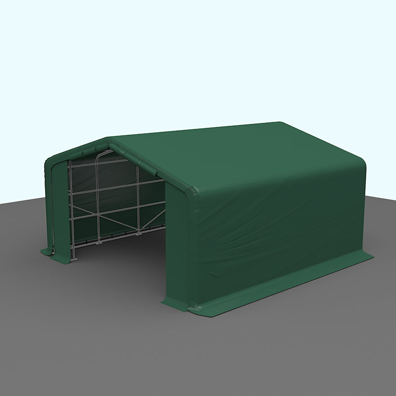 6X6 2.6m 측면 높이 완전히 아연 도금 강철 프레임 임시 창고 텐트 홀