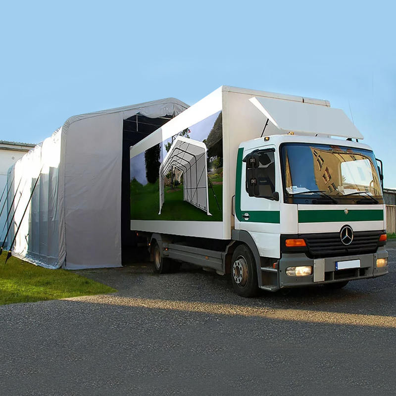 8X12 4m 측면 높이 UV 방지 창고 그늘 텐트 햇빛 보호소