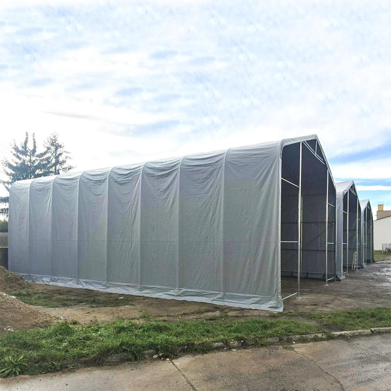 8X12 4m 측면 높이 UV 방지 창고 그늘 텐트 햇빛 보호소