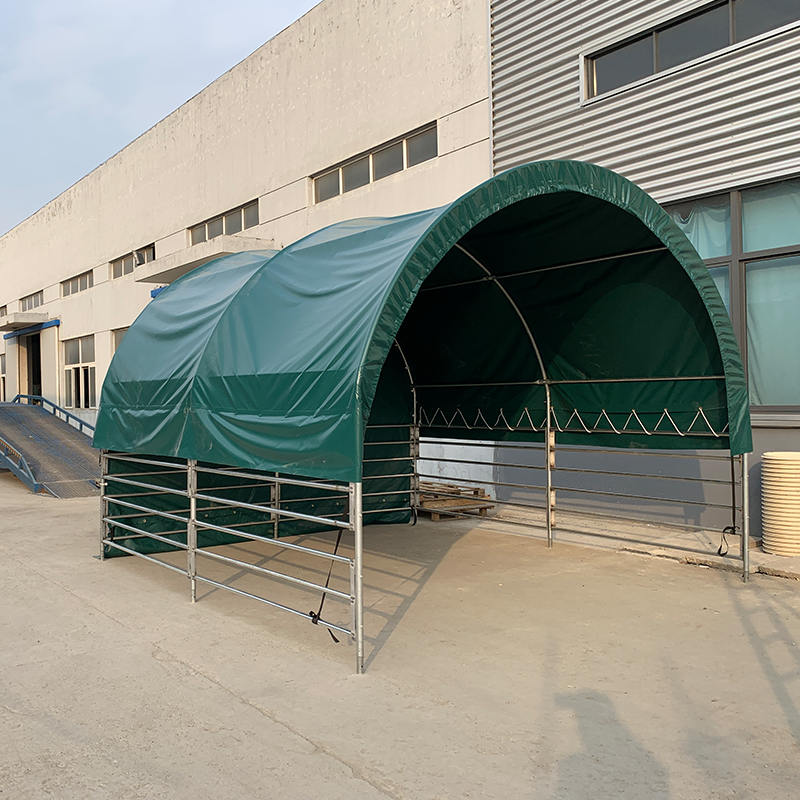 말, 소, 양을 위한 4x4mx3.15m 휴대용 가축 보호소