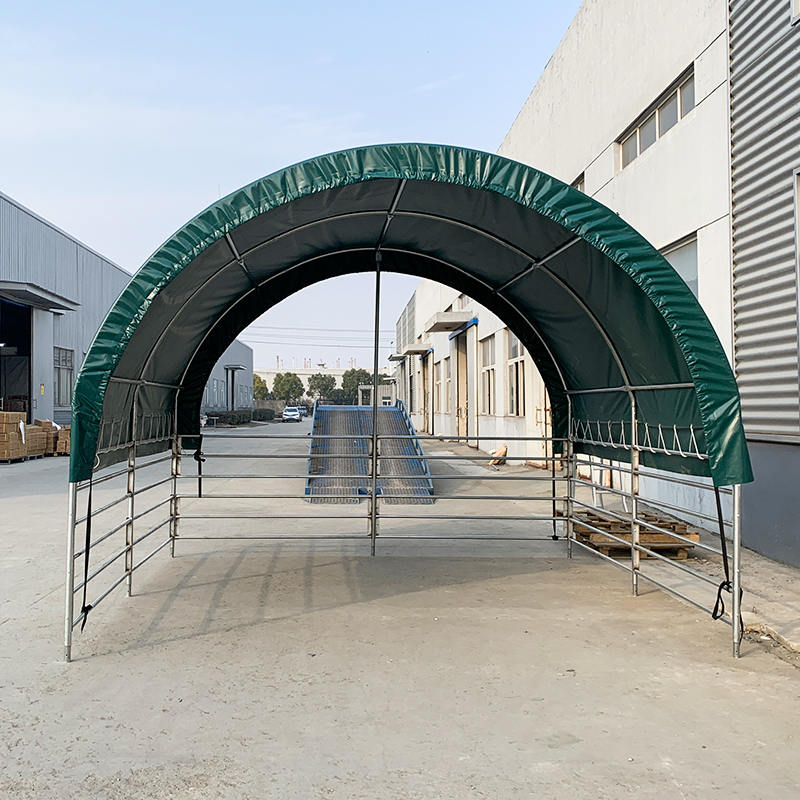 말, 소, 양을 위한 4x4mx3.15m 휴대용 가축 보호소