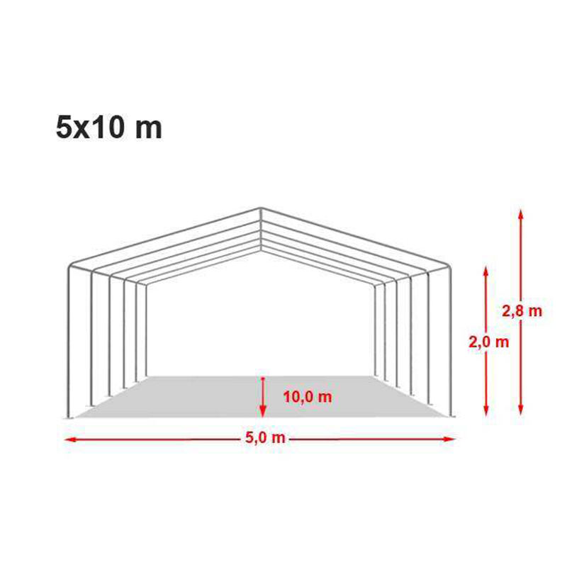 경제적인 5x10m PVC 화이트 파티 천막