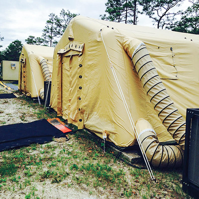 5.6x5.15m 다목적 소형 신속 배치 저압 팽창식 대피소