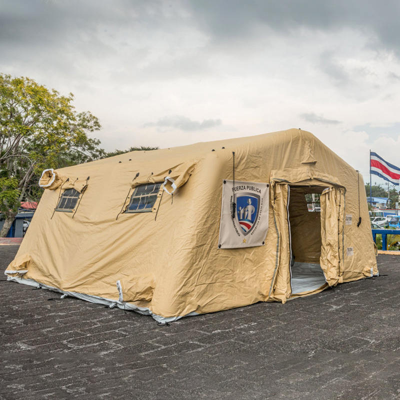 5.6x5.15m 다목적 소형 신속 배치 저압 팽창식 대피소