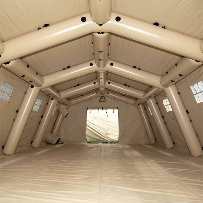 저압 5.6x12.35m 다목적 대형 팽창식 신속 배포 밀폐 텐트