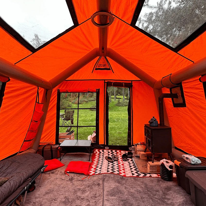 8-10인용 4계절 글래머 방화 및 항균 풍선 캠핑 텐트