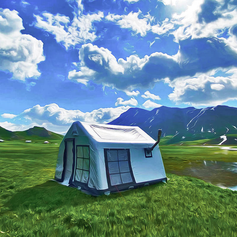 8-10인 4계절 파노라마 풍선 캠핑 텐트