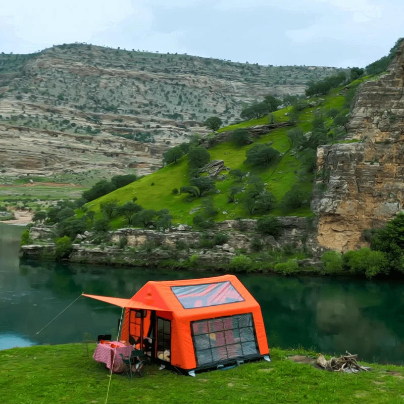 8-10인 4계절 파노라마 풍선 캠핑 텐트