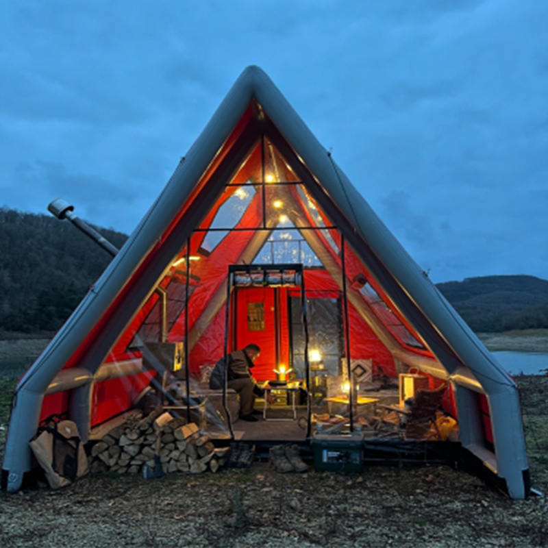 8-10인용 4계절 캠핑용 방수 풍선 에어 텐트